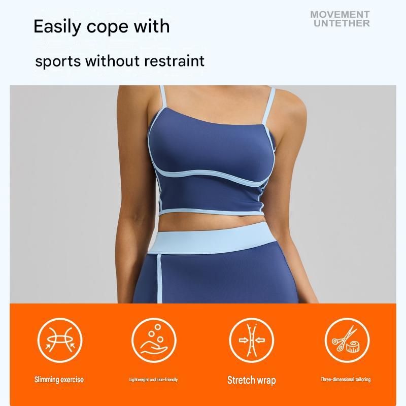 White L Size Women's Linear Sports Set - Polyester Spandex Blend with view 11