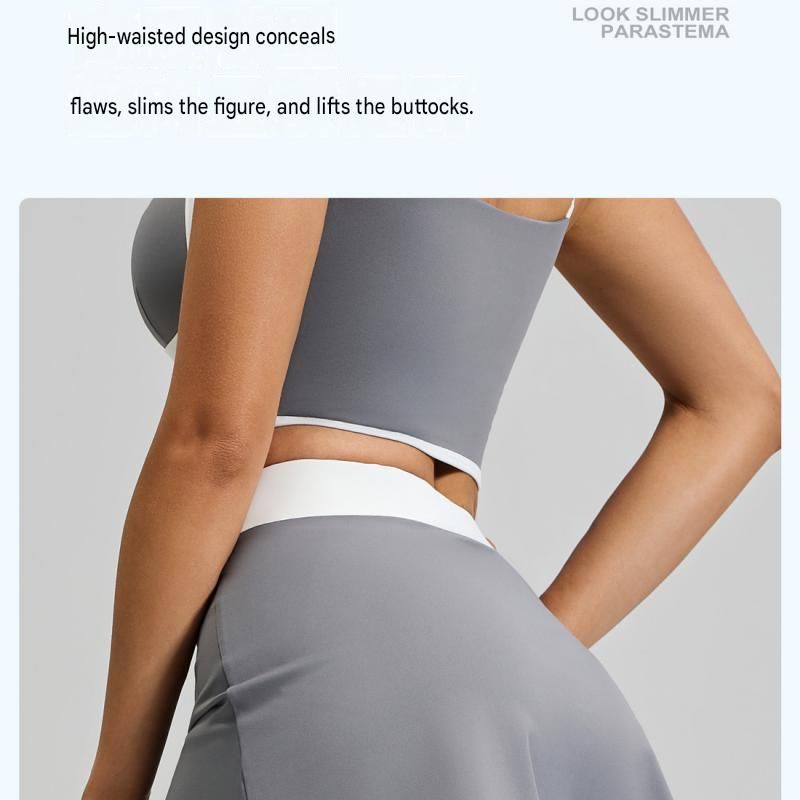 Blue L Size Women's Linear Sports Set - Polyester Spandex Blend with view 12