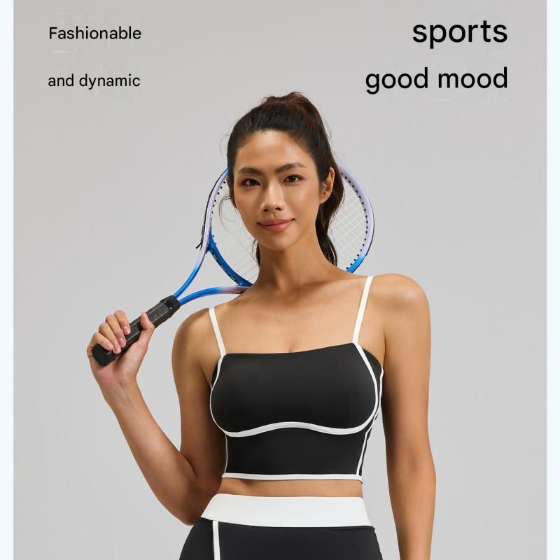 Blue XXL Size Women's Linear Sports Set - Polyester Spandex Blend with view 2