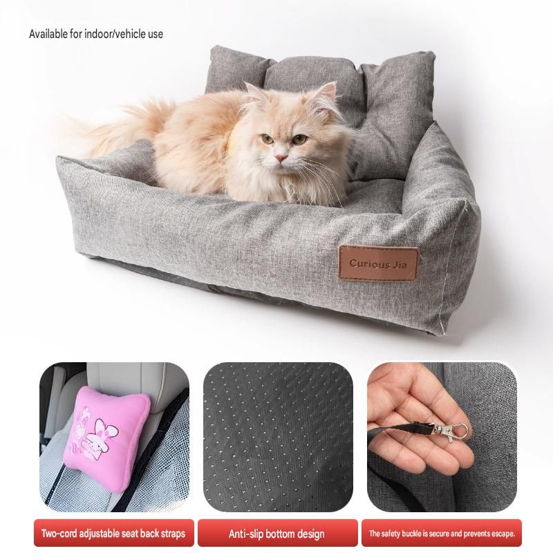 Green S Size 40x30cm Car pet bed -Oxford Linen Removable Washable Non-Slip view 4