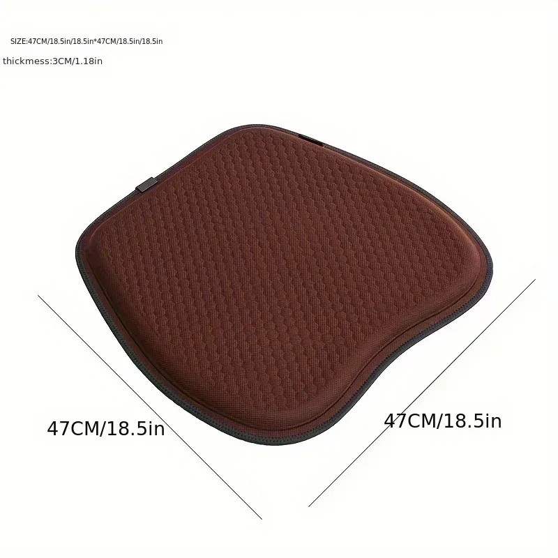 Blue Universal Honeycomb Gel Seat Cushion - Breathable Cooling Pad for Car & view 7