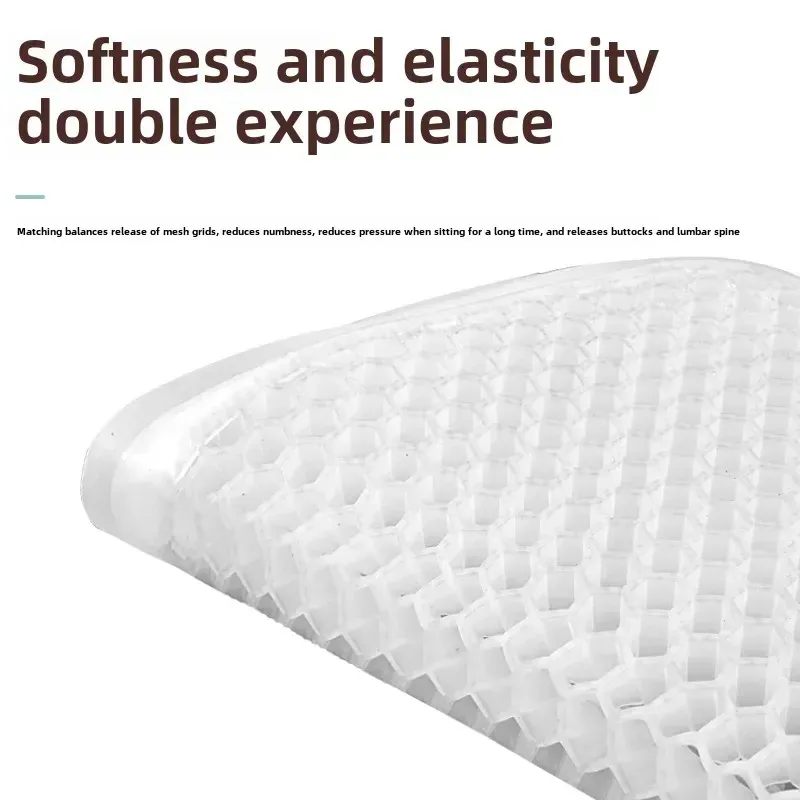 Purple Universal Honeycomb Gel Seat Cushion - Breathable Cooling Pad for Car & view 3