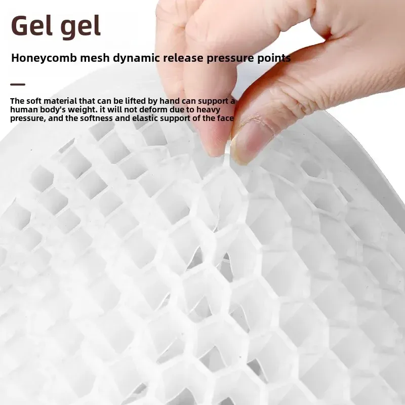 Purple Universal Honeycomb Gel Seat Cushion - Breathable Cooling Pad for Car & view 4