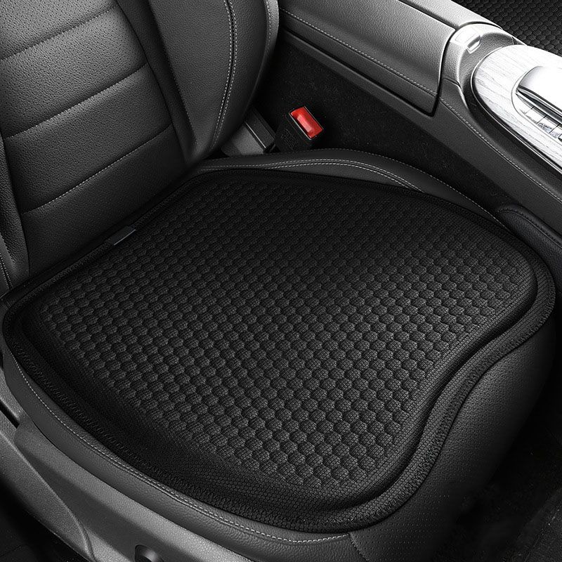 Black Universal Honeycomb Gel Seat Cushion - Breathable Cooling Pad for Car & view 2