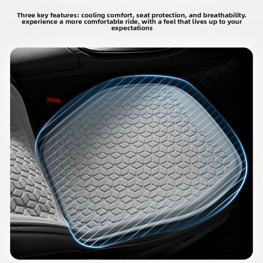 Green Universal Cooling Gel Seat Cushion - TPR Breathable Honeycomb Pad for view 2