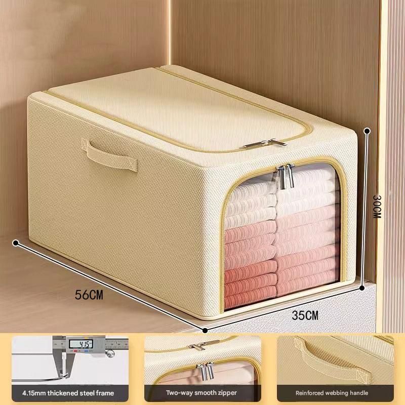 56L Large-Capacity Fabric Storage Bin & 6-Piece Vacuum Compression Bag Set — view 6