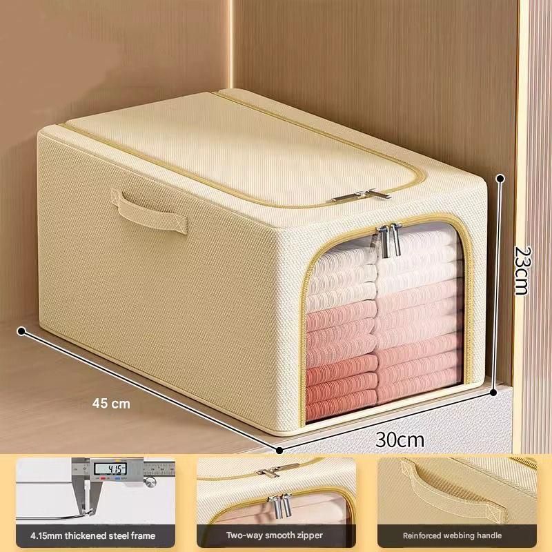 31L Large-Capacity Fabric Storage Bin & 6-Piece Vacuum Compression Bag Set — view 6
