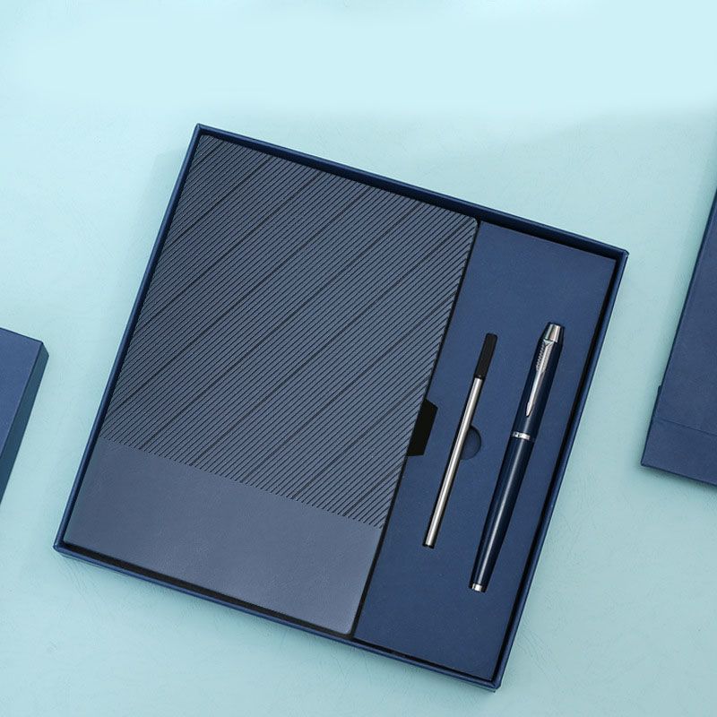 Misty Blue Luxury A5 Notebook and Pen Gift Set Business Journal Office Writing