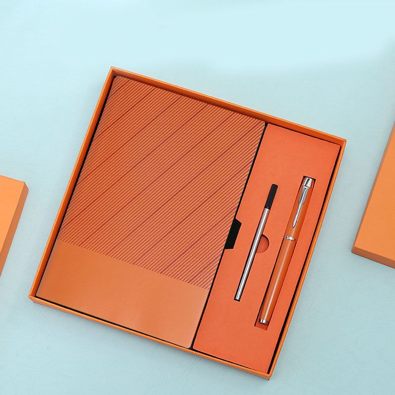 Yellow Luxury A5 Notebook and Pen Gift Set Business Journal Office Writing