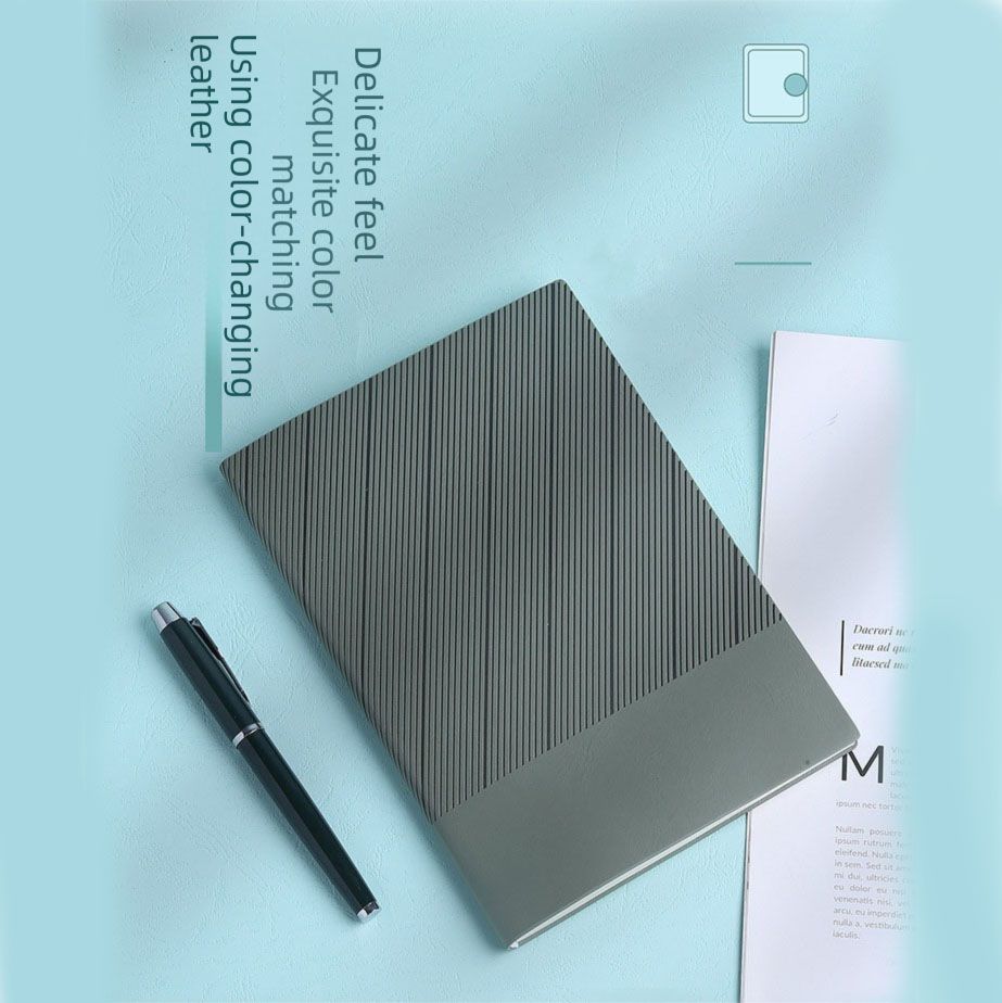 Dark Blue A5 Business Notebook Gift Set with 8GB USB Drive Executive Journal view 2