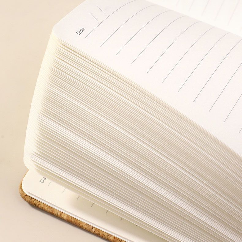 White Eco-Friendly Cork A5 Notebook Gift Set with Matching Pen Business view 5