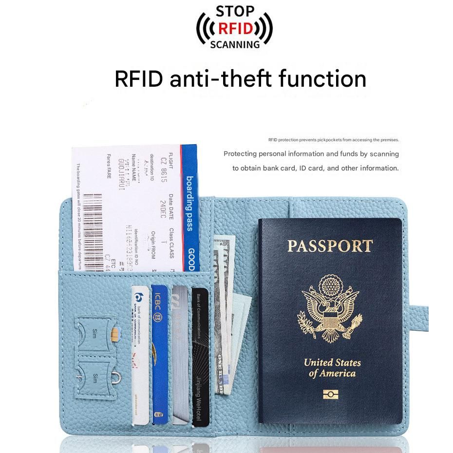 Black Travel Passport Holder and Notebook Gift Set with Luggage Tag & Metal view 4