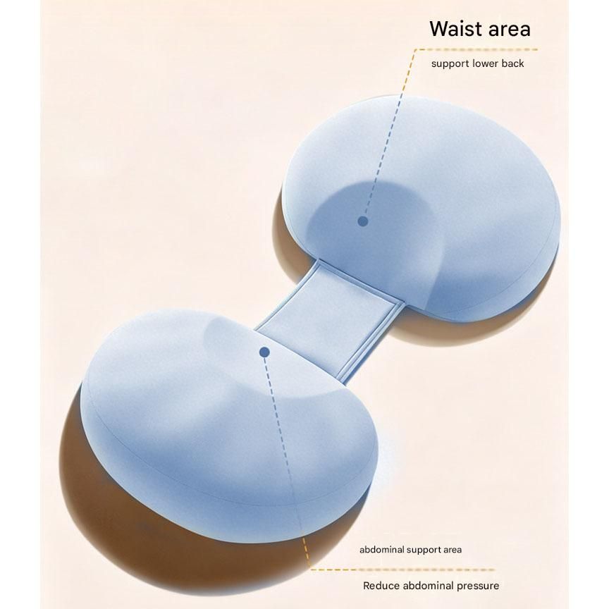 Grey Memory Foam Pregnancy Support Pillow for Side Sleeping view 5
