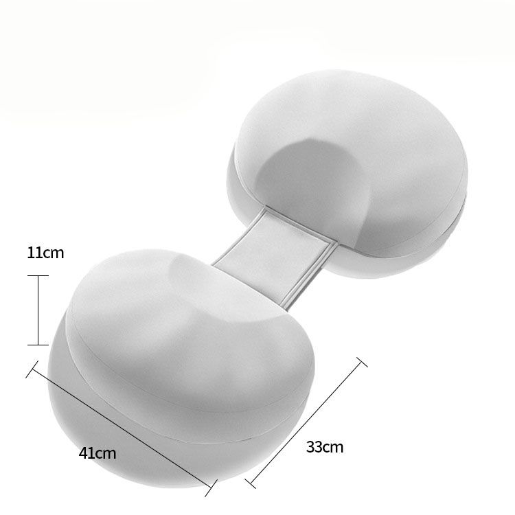 Grey Memory Foam Pregnancy Support Pillow for Side Sleeping view 9