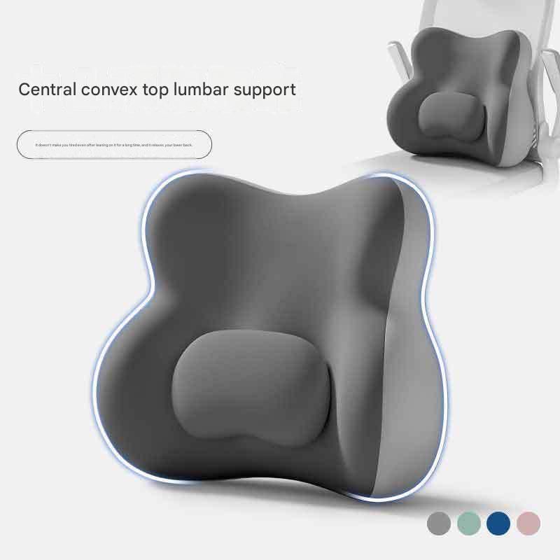Sakura Pink Ergonomic Memory Foam Lumbar Support Cushion for Office Chair view 7