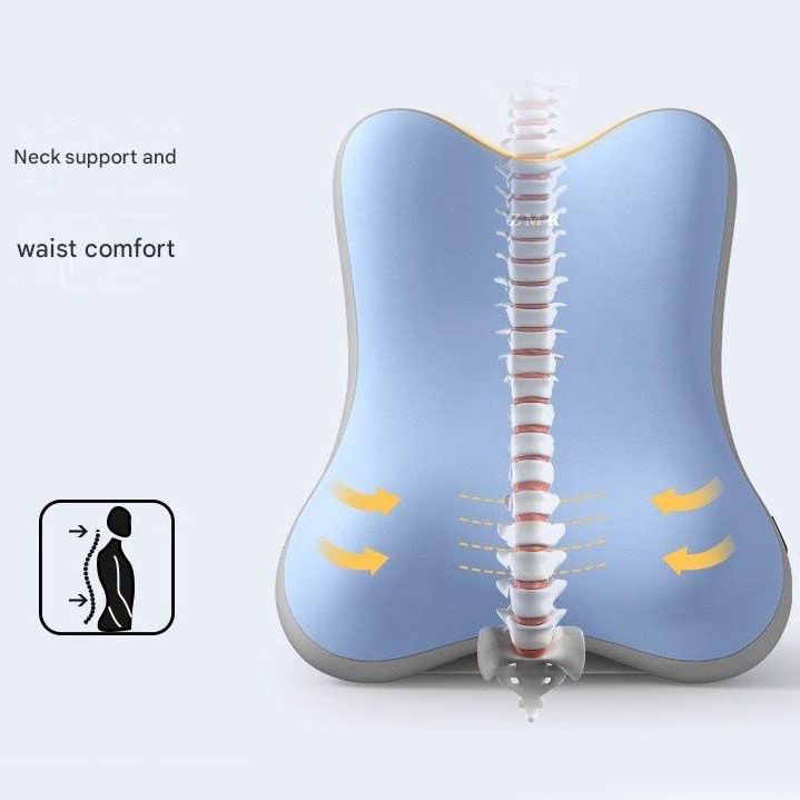 Blue Memory Foam Reading Pillow & Back Support Cushion with Adjustable Wedge view 3