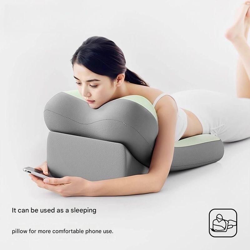 Beige Memory Foam Reading Pillow & Back Support Cushion with Adjustable Wedge view 7