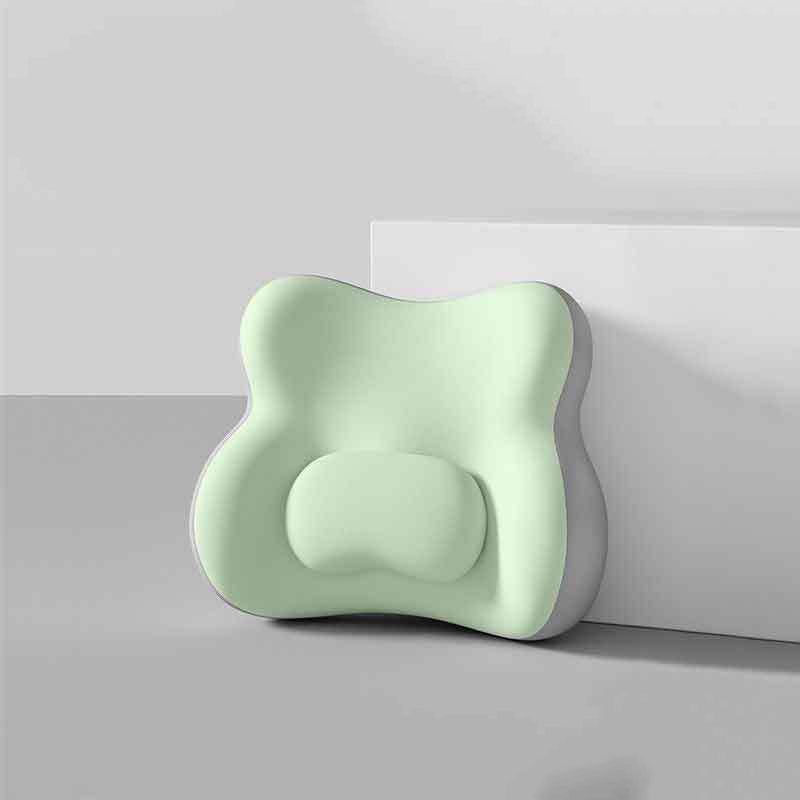 Carrot Hooded Blanket with Grey-green Memory Foam Lumbar Support Pillow view 3