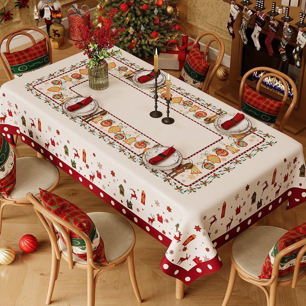 Christmas Waterproof Tablecloth (Christmas Collection Edition)140 x 140cm