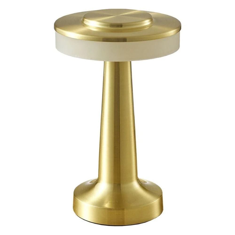 Gold Rechargeable UFO Table Lamp Touch Control LED Bedside Night Light