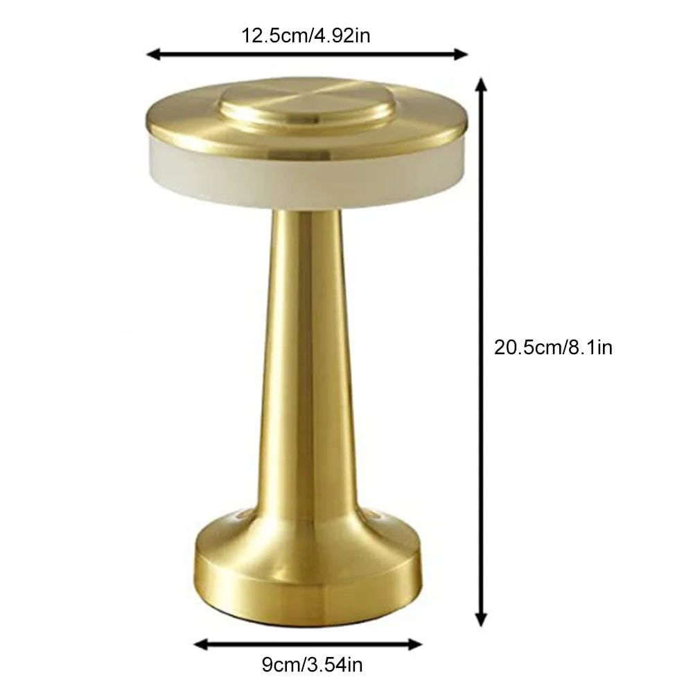 Bronze Rechargeable UFO Table Lamp Touch Control LED Bedside Night Light view 6