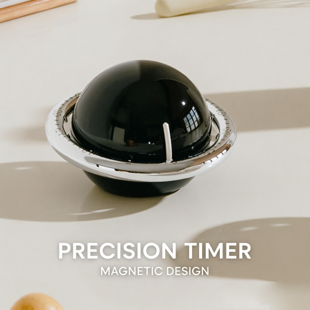 360° Rotating Laptop Stand(Black) & Magnetic Mechanical Timer(Black) Set view 6