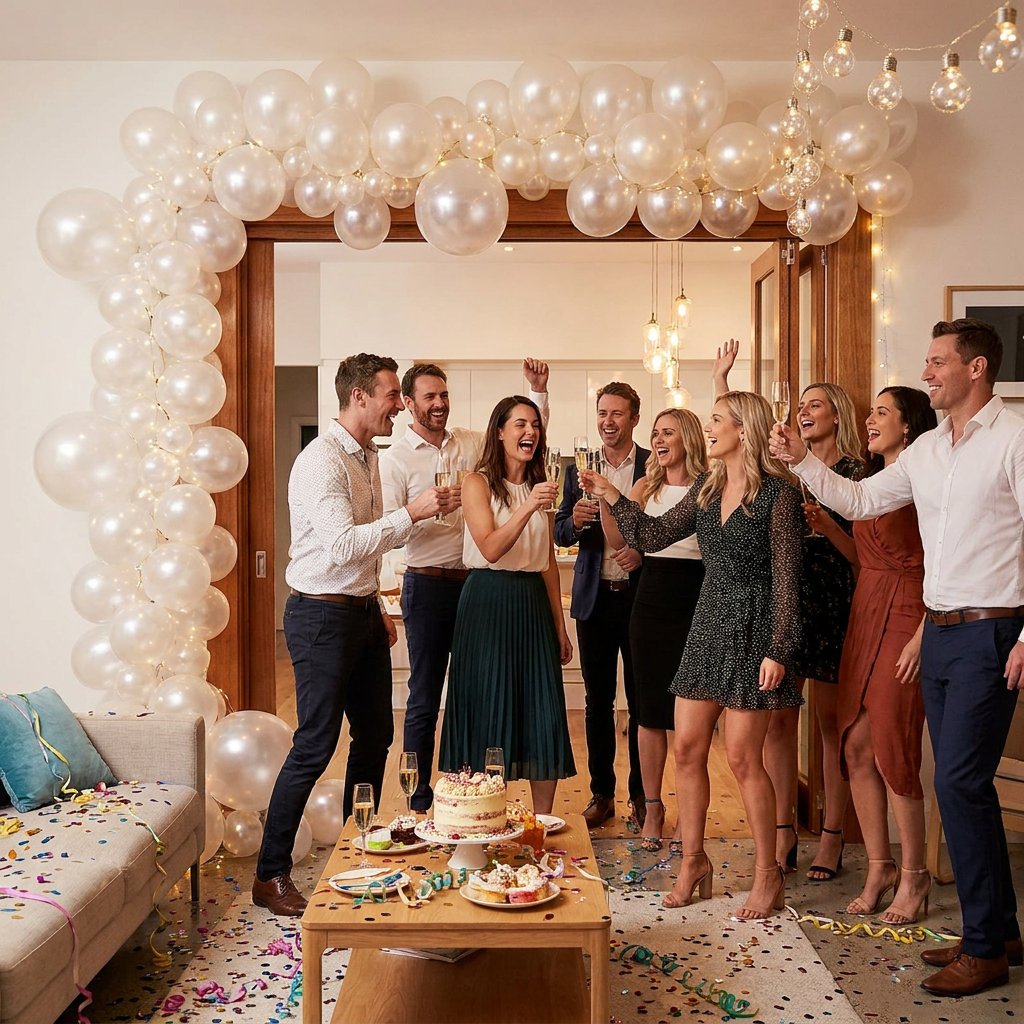 140PCS Transparent Balloon Garland Kit Latex Balloon Arch Set for Birthday view 2