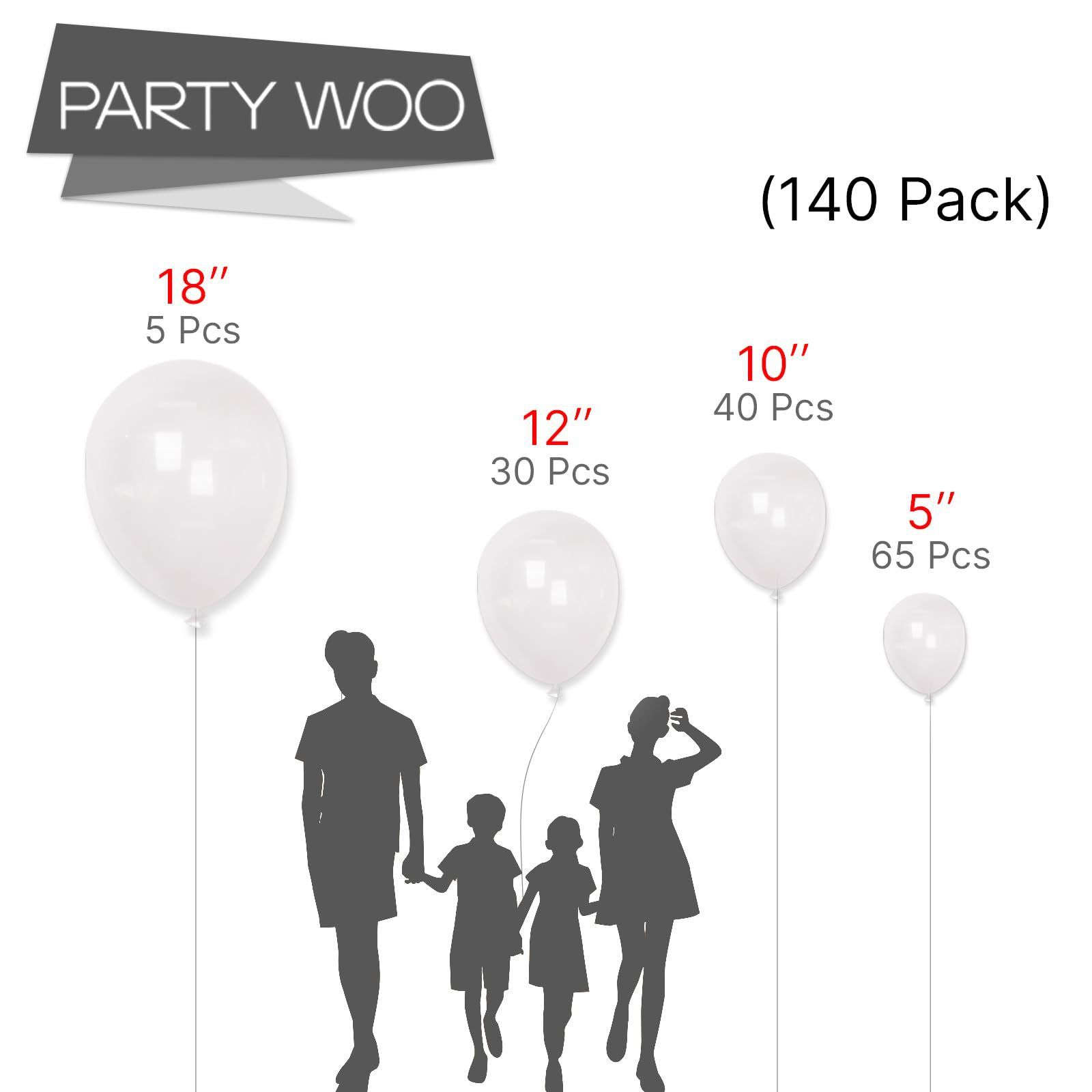 140PCS Transparent Balloon Garland Kit Latex Balloon Arch Set for Birthday view 4