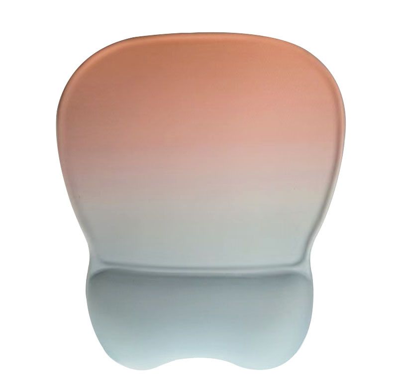 Gradient Cyan-Orange silicone wrist rest with 20-in-1 electronics cleaning kit view 3