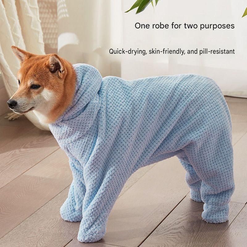 Pet Wearable Bathrobe Towel (Size L) - Quick-drying view 5