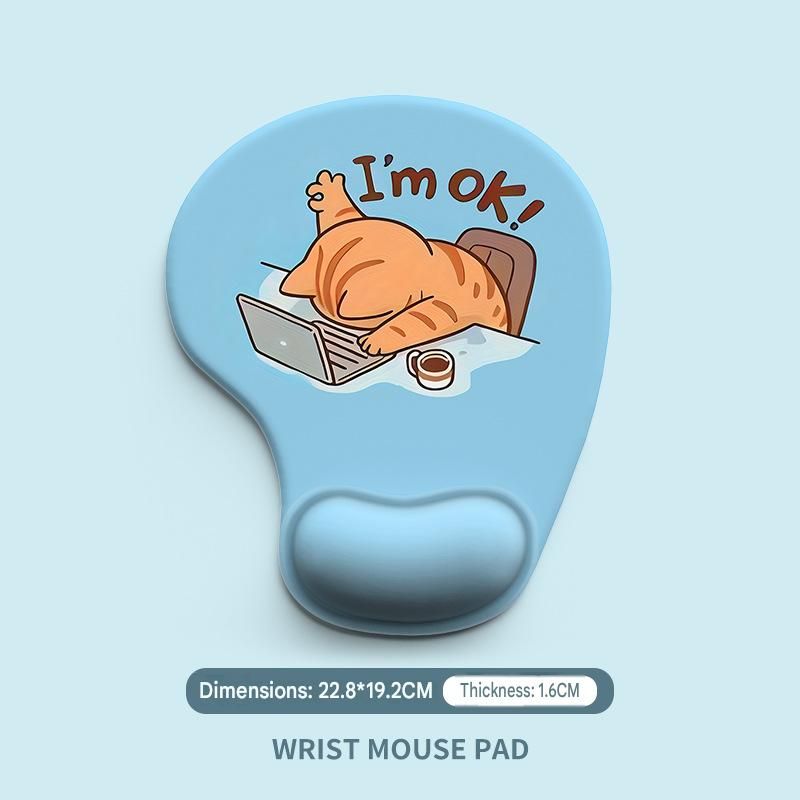 Wrist Support Mouse Pad and (Black) Desk Cleaning Kit Combo Set Ergonomic Gel view 3
