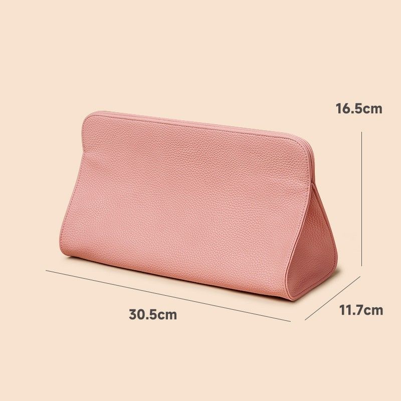 Pink Hair Dryer Storage Bag - Faux Leather Travel Organizer with Magnetic Closure view 5
