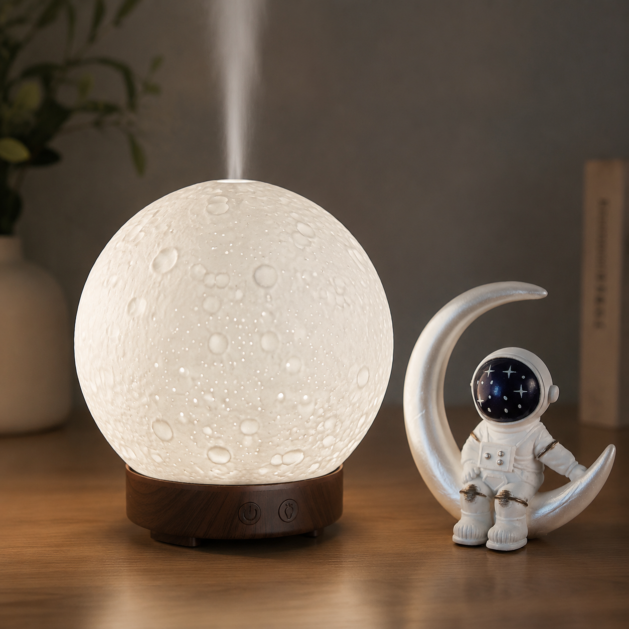 Moonlight Dreams Moon Lamp Humidifier Night Light USB Aroma Diffuser with view 3