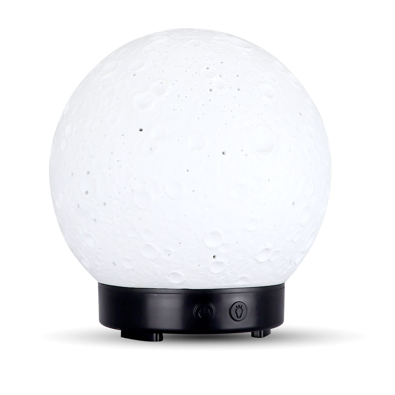 Moon Light Humidifier Aroma Diffuser (Black base) with LED Night Light view 5