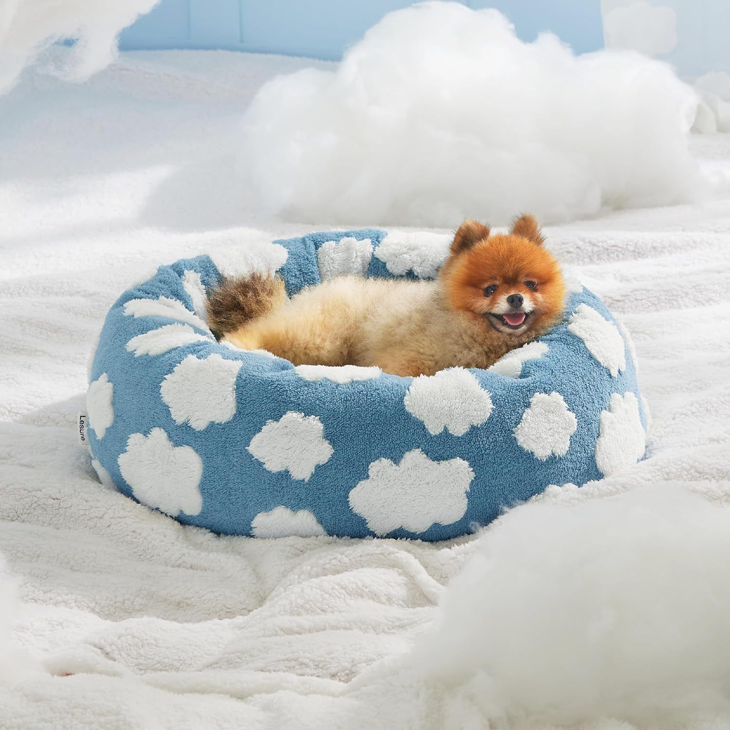 Small Medium Pet Donut Bed-40cm outer diameter view 7