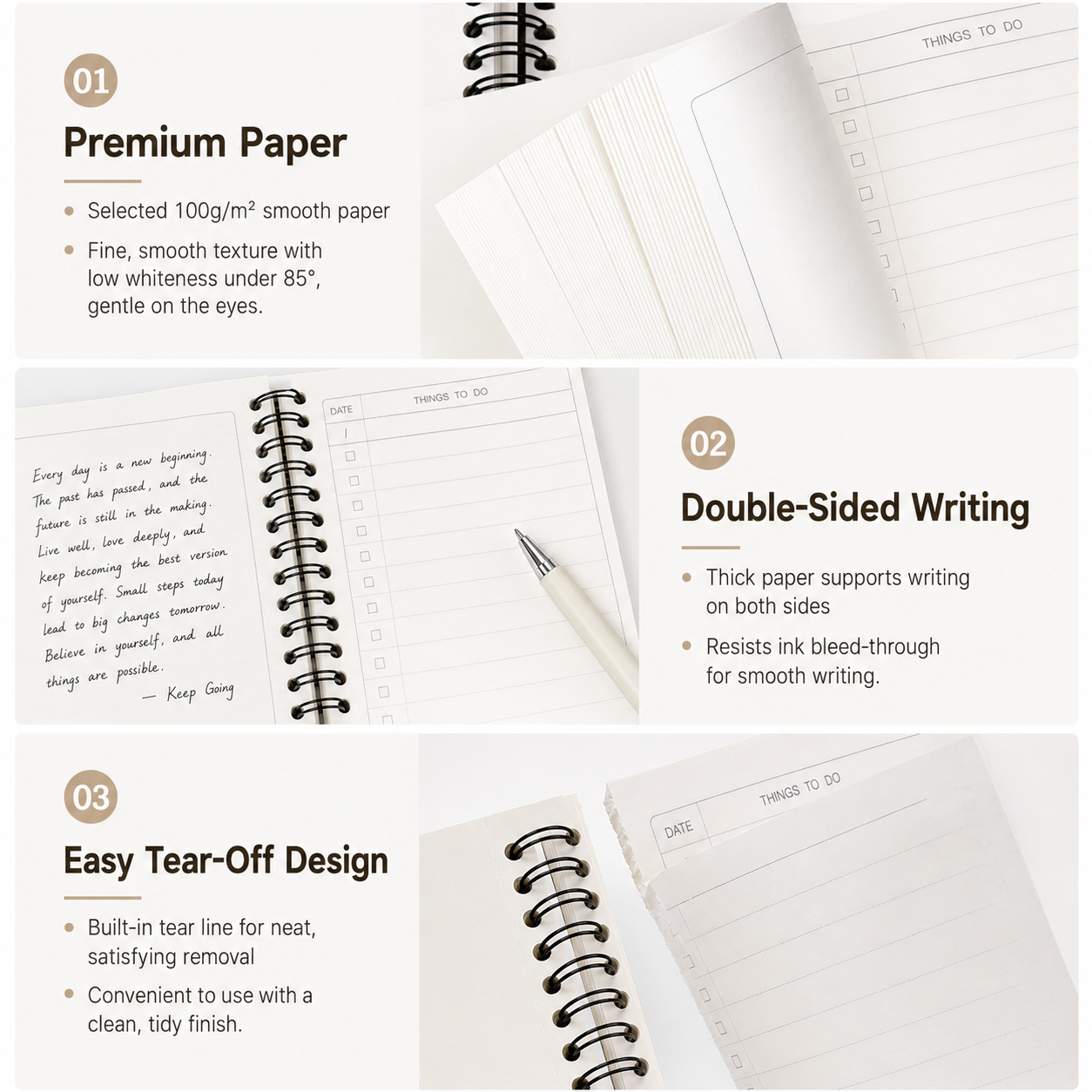 Fruit Series To Do List Notebook (Starfruit) – Spiral Bound Journal with Cute view 5