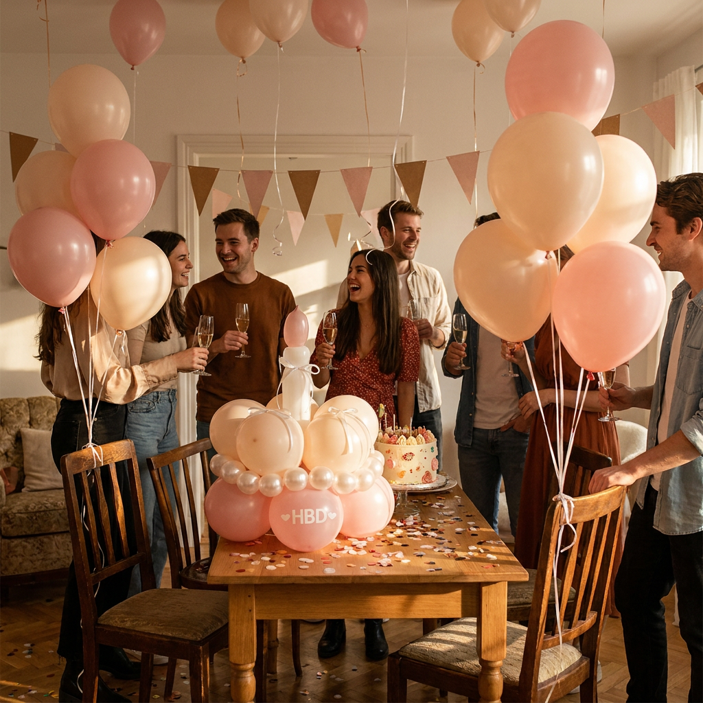 Birthday Cake Balloon Garland Kit (Pink Material kit)– DIY Party Decoration view 4