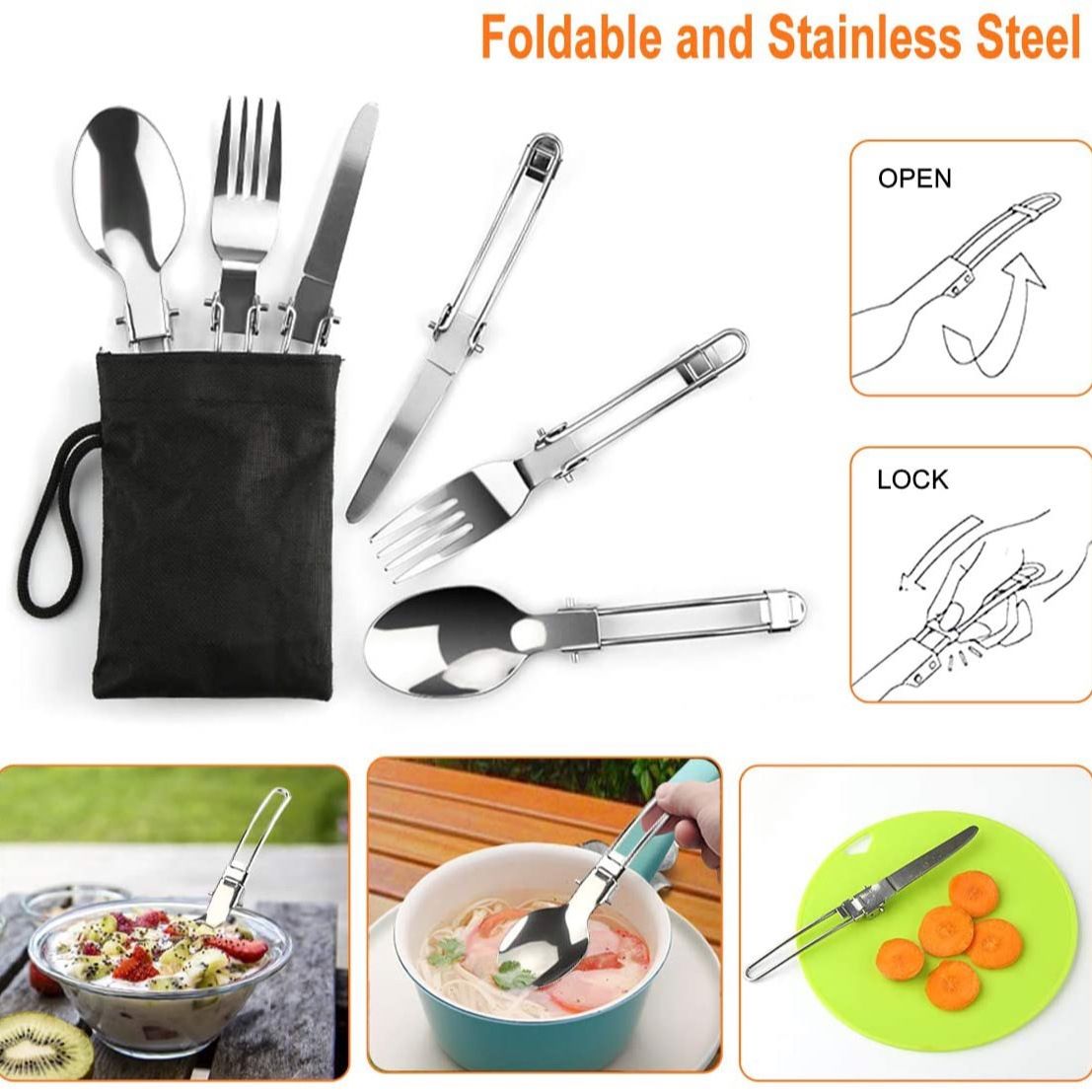 11PCS Black Camping Cookware Set – Lightweight Aluminium Camping Pots view 6