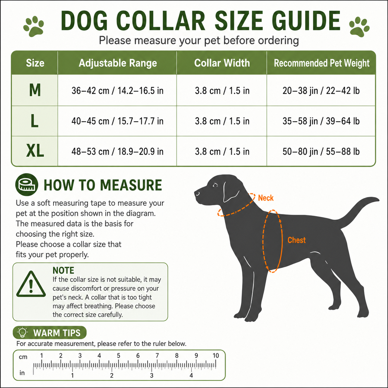 Black Tactical Dog Collar for Large Dogs (L size)- Wide Padded Nylon Collar view 6