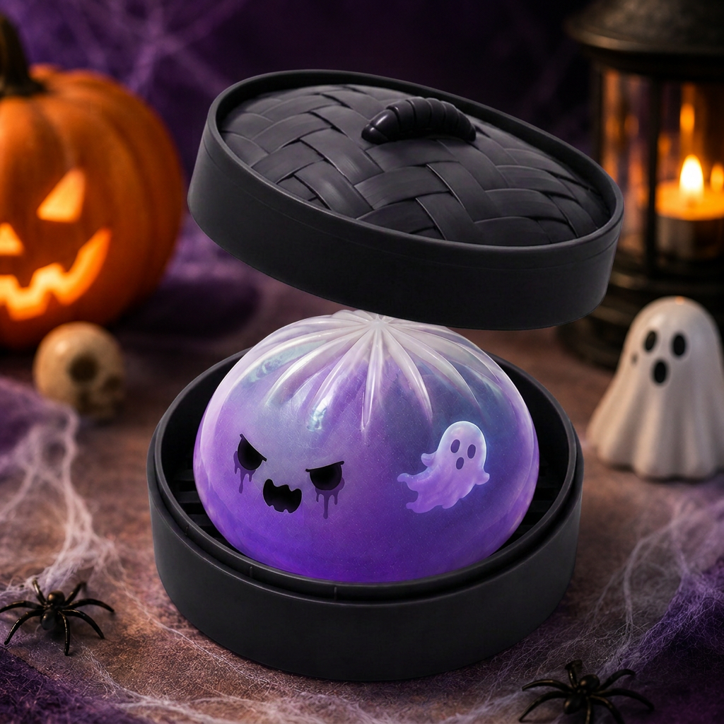 (Purple Ghost Buns) Halloween Slow-Rebound Soft Mini Bread Toy view 3