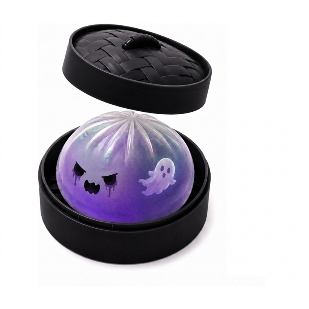 (Purple Ghost Buns) Halloween Slow-Rebound Soft Mini Bread Toy view 4