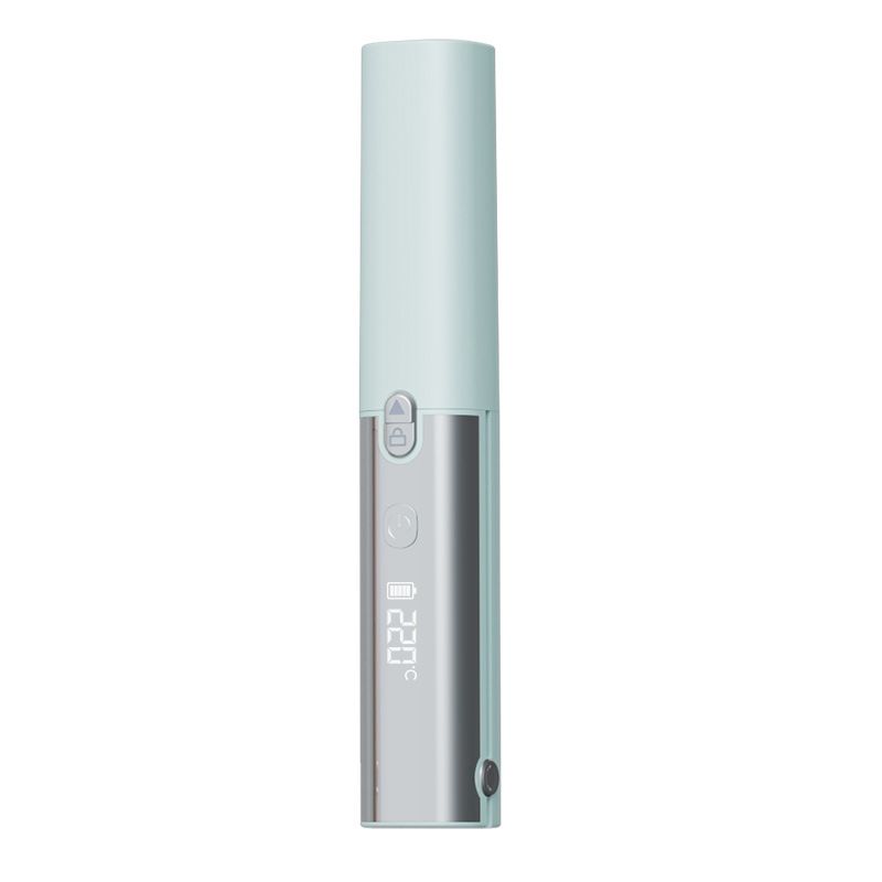 Blue Portable Cordless Hair Straightener Brush Rechargeable Mini Hair Styling Comb view 3