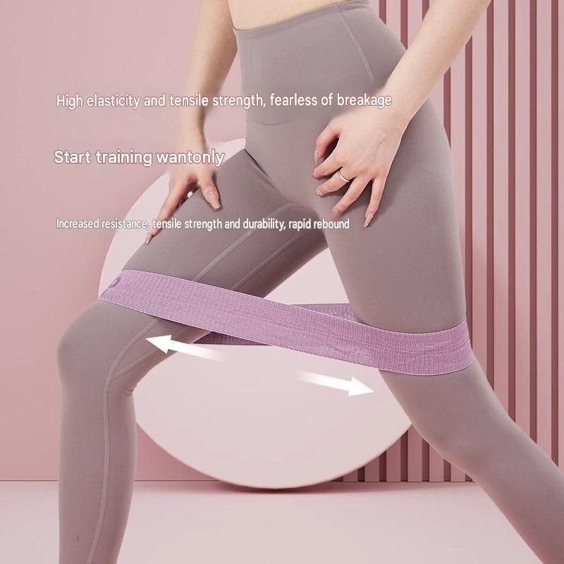 60LB and 90LB Resistance Band Set for Glute Training Pilates Workout Fabric view 4