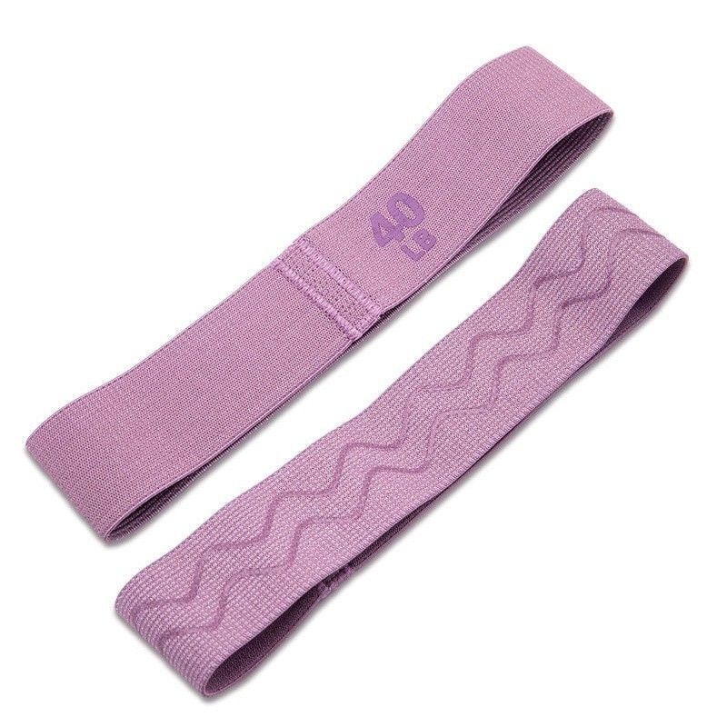 40LB + 60LB Booty Resistance Band Set Fabric Glute Bands for Women Hip view 7