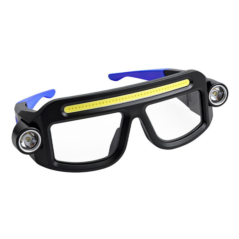 Rechargeable LED Glasses Light Yellow Outdoor Headlamp with 5 Lighting Modes view 8