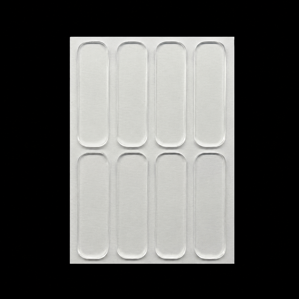 Clear Silicone Door Handle Bumper Strips 8 Pack Long Strip Self Adhesive Anti