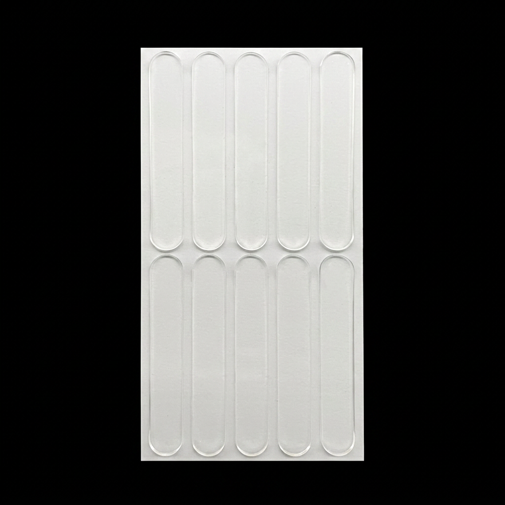 Clear Silicone Door Handle Bumper Strips 10 Pack Long Strip Self Adhesive Anti