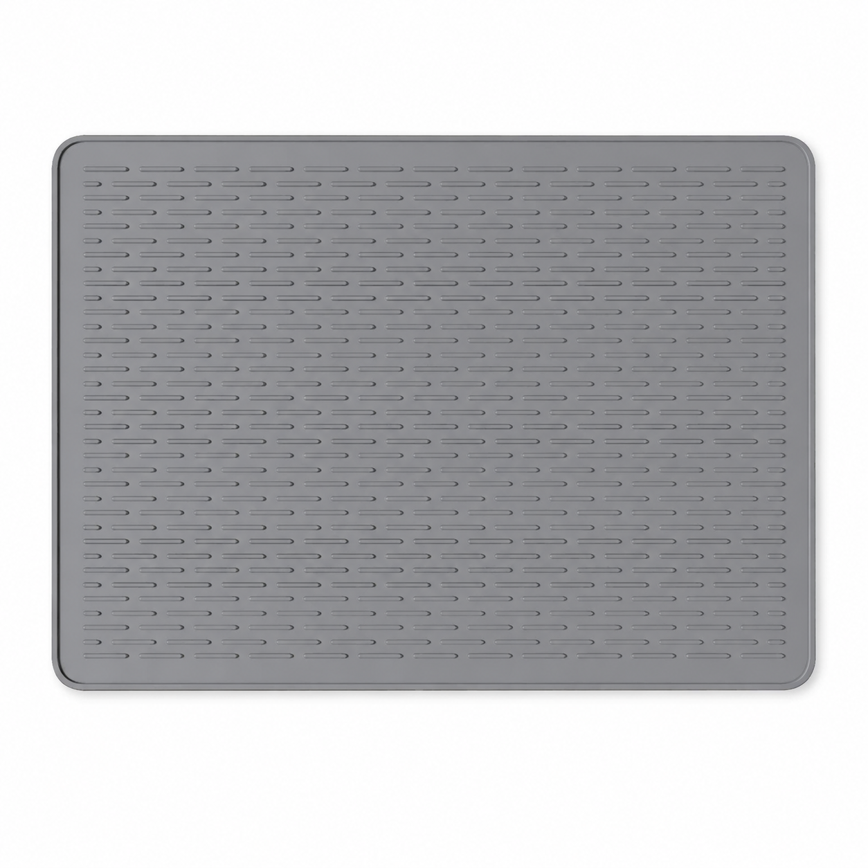Gray Extra Large Silicone Countertop Protector & Dish Drying Mat - Dishwasher