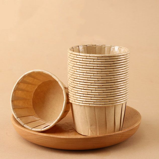 Handheld Batter Dispenser - 900ml with 50 Brown Cupcake Liners for Baking view 4