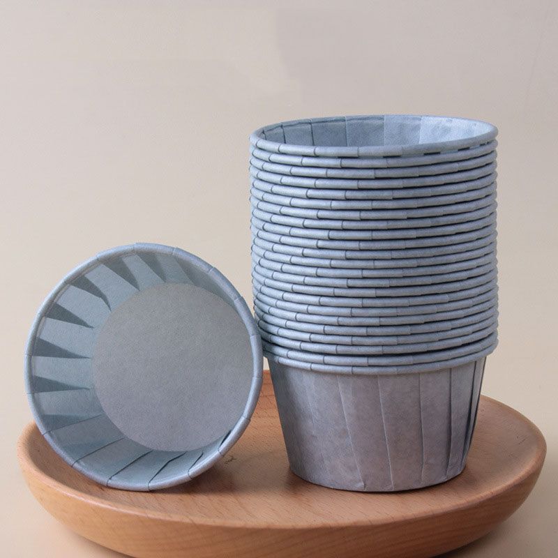 Blue 50Pcs Cupcake Baking Cups 2.56in Greaseproof Paper Liners for Muffins